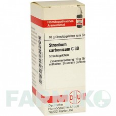 СТРОНЦИУМ КАРБОНИКУМ (STRONTIUM CARBONICUM) C 30 глобули 10 г - Гомеопатия DHU