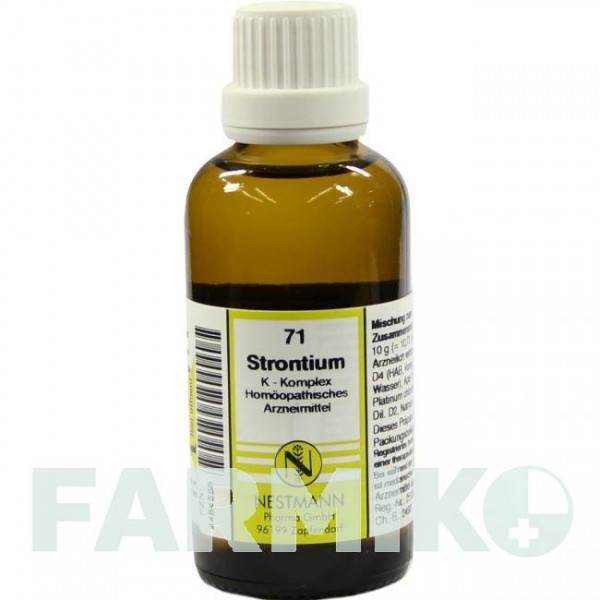 СТРОНЦІУМ (STRONTIUM) розчин 50 мл - Гомеопатія NESTMANN PHARMA