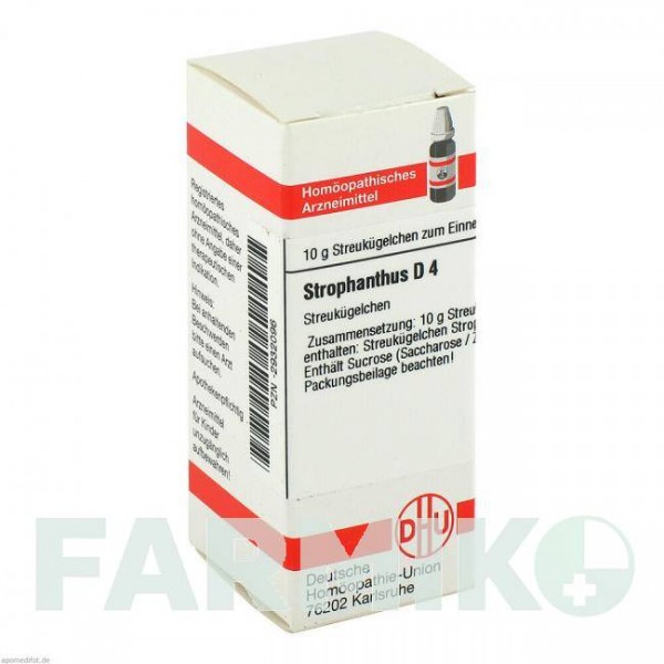 СТРОФАНТУС (STROPHANTHUS) D 4 глобули 10 г - Гомеопатия DHU