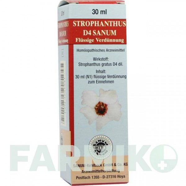 СТРОФАНТУС (STROPHANTHUS) D 4 капли 30 мл - Гомеопатия SANUM-KEHLBECK