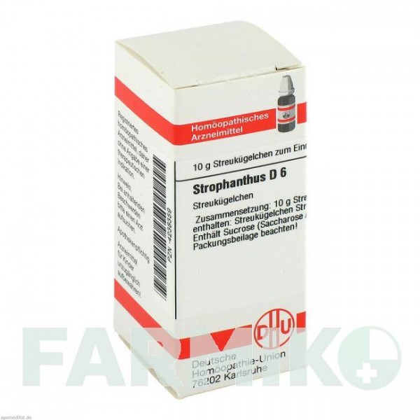 СТРОФАНТУС (STROPHANTHUS) D 6 глобули 10 г - Гомеопатия DHU