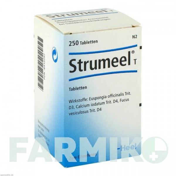 СТРУМЕЛЬ (STRUMEEL) таблетки 250 шт - Гомеопатия BIOLOGISCHE HEILMITTEL HEEL