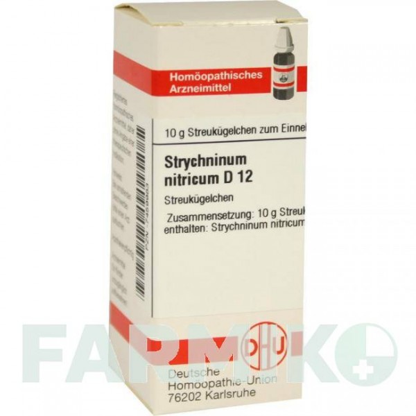 СТРИХНИНУМ НИТРИКУМ (STRYCHNINUM NITRICUM) D 12 глобули 10 г - Гомеопатия DHU