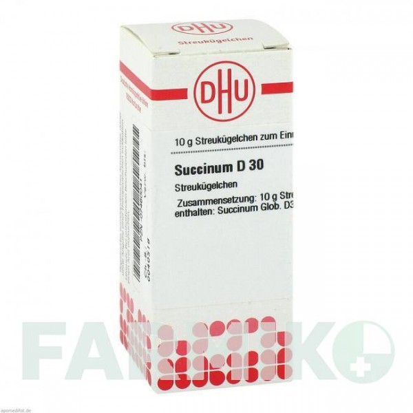 СУКЦИНУМ (SUCCINUM) D 30 глобули 10 г - Гомеопатия DHU