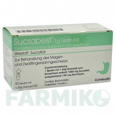 СУКРАБЕСТ (SUCRABEST) гранулы 50 шт - Сукральфат COMBUSTIN