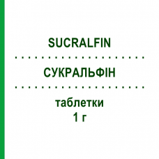 СУКРАЛЬФІН (SUCRALFIN) 1 г таблетки 40 шт - Сукральфат SANOFI