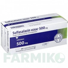 СУЛЬФАСАЛАЗИН (SULFASALAZIN) 500 мг таблетки 100 шт - Сульфасалазин HEXAL
