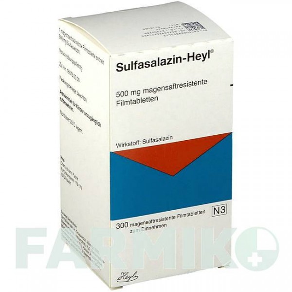 СУЛЬФАСАЛАЗИН (SULFASALAZIN) таблетки 300 шт - Сульфасалазин HEYL FABRIK