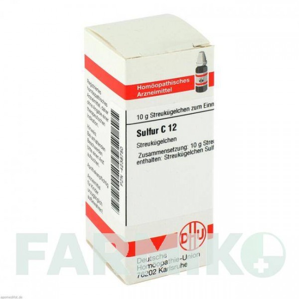 СУЛЬФУР (SULFUR) C 12 глобули 10 г - Гомеопатия DHU