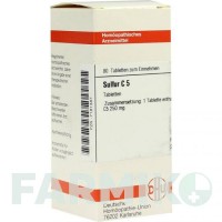СУЛЬФУР (SULFUR) C 5 таблетки 80 шт - Гомеопатія DHU