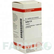 СУЛЬФУР (SULFUR) C 9 таблетки 80 шт - Гомеопатия DHU