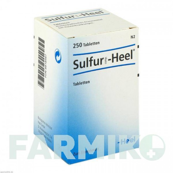 СУЛЬФУР КОМП (SULFUR COMP) таблетки 250 шт - Гомеопатія BIOLOGISCHE HEILMITTEL HEEL