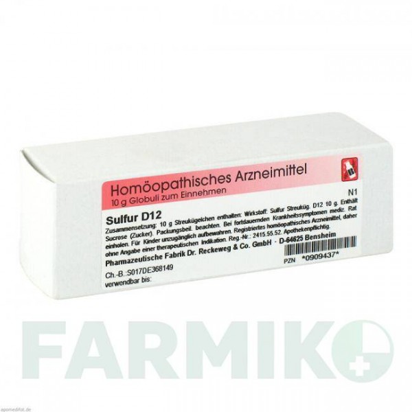 СУЛЬФУР (SULFUR) D 12 глобули 10 г - Гомеопатия DR.RECKEWEG