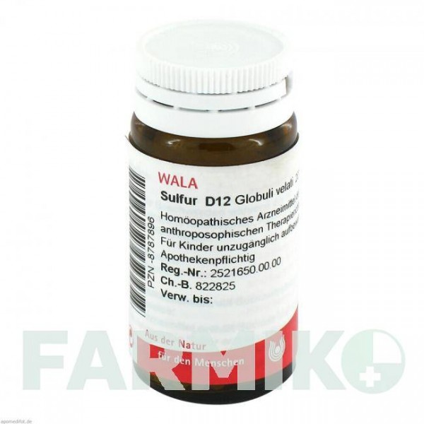 СУЛЬФУР (SULFUR) D 12 глобули 20 г - Гомеопатія WALA HEILMITTEL