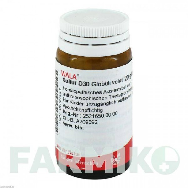 СУЛЬФУР (SULFUR) D 30 глобули 20 г - Гомеопатія WALA HEILMITTEL