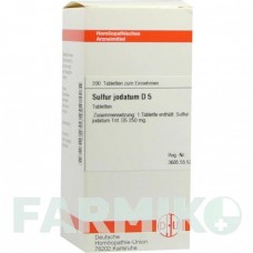 СУЛЬФУР ЙОДАТУМ (SULFUR JODATUM) D 5 таблетки 200 шт - Гомеопатия DHU