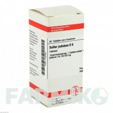 СУЛЬФУР ЙОДАТУМ (SULFUR JODATUM) D 6 таблетки 80 шт - Гомеопатия DHU