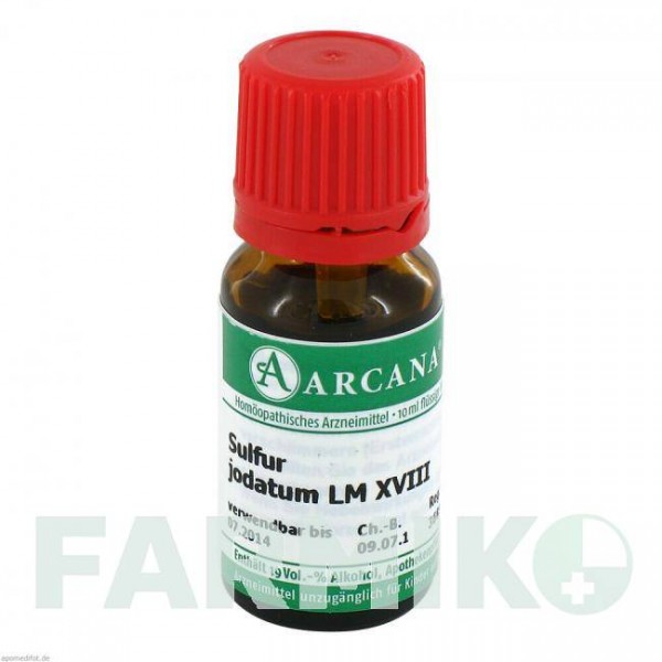 СУЛЬФУР ЙОДАТУМ (SULFUR JODATUM) LM 18 розчин 10 мл - Гомеопатія ARCANA DR.SEWERIN