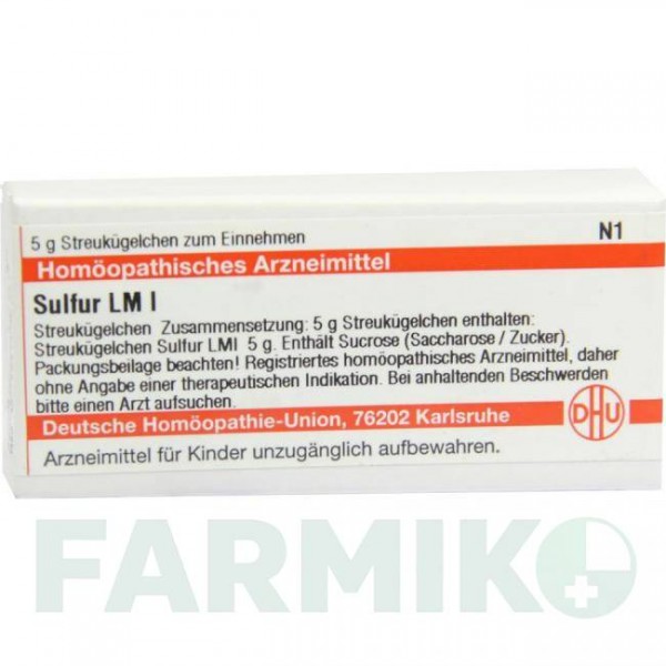 СУЛЬФУР (SULFUR) LM I глобули 5 г - Гомеопатия DHU