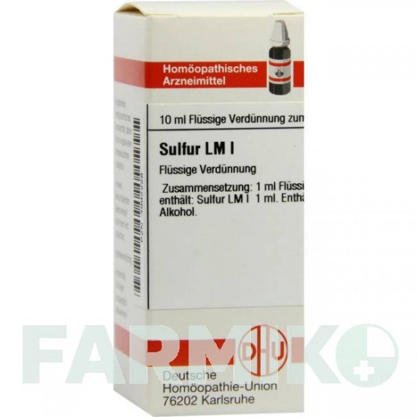 СУЛЬФУР (SULFUR) LM I раствор 10 мл - Гомеопатия DHU
