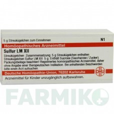 СУЛЬФУР (SULFUR) LM XII глобули 5 г - Гомеопатия DHU