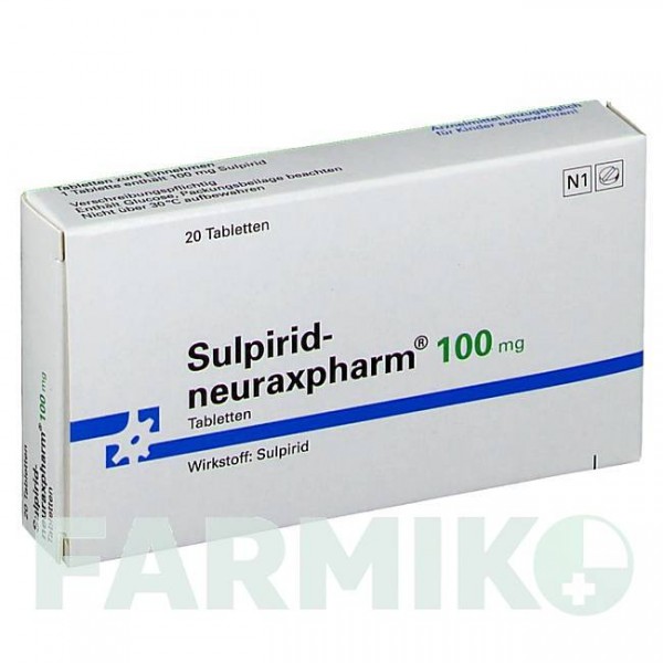 СУЛЬПІРИД (SULPIRID) 100 мг таблетки 20 шт - Сульпірид NEURAXPHARM