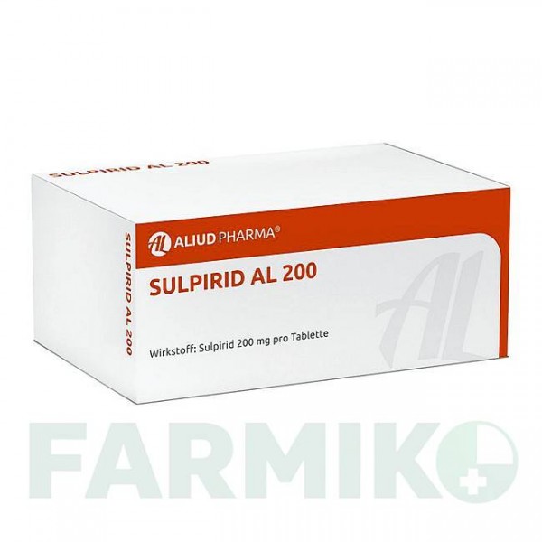 СУЛЬПІРИД (SULPIRID) 200 таблетки 100 шт - Сульпірид ALIUD PHARMA