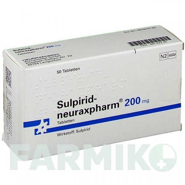 СУЛЬПИРИД (SULPIRID) 200 мг таблетки 50 шт - Сульпирид NEURAXPHARM