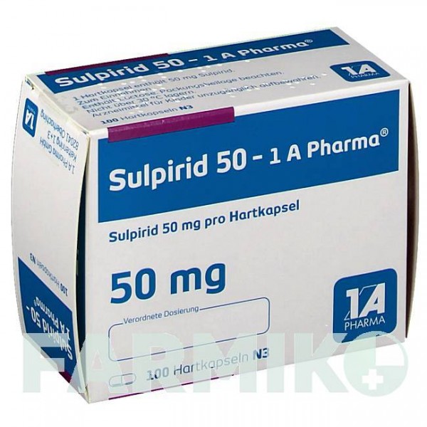 СУЛЬПІРИД (SULPIRID) 50 капсули 100 шт - Сульпірид 1 A PHARMA