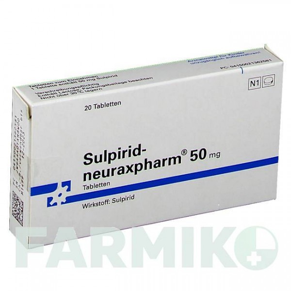 СУЛЬПІРИД (SULPIRID) 50 мг таблетки 20 шт - Сульпірид NEURAXPHARM