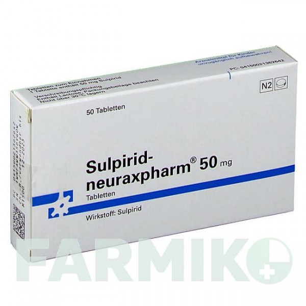 СУЛЬПІРИД (SULPIRID) 50 мг таблетки 50 шт - Сульпірид NEURAXPHARM