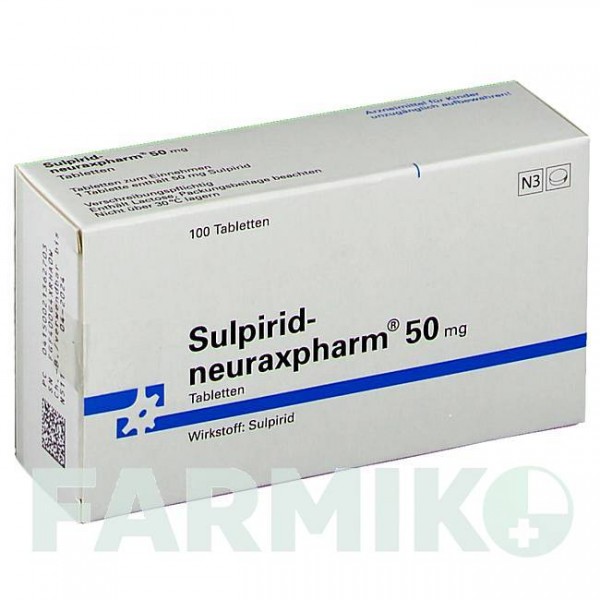 СУЛЬПІРИД (SULPIRID) 50 мг таблетки 100 шт - Сульпірид NEURAXPHARM