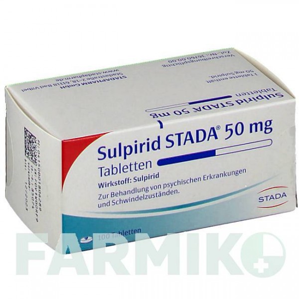 СУЛЬПИРИД (SULPIRID) 50 мг таблетки 100 шт - Сульпирид STADAPHARM