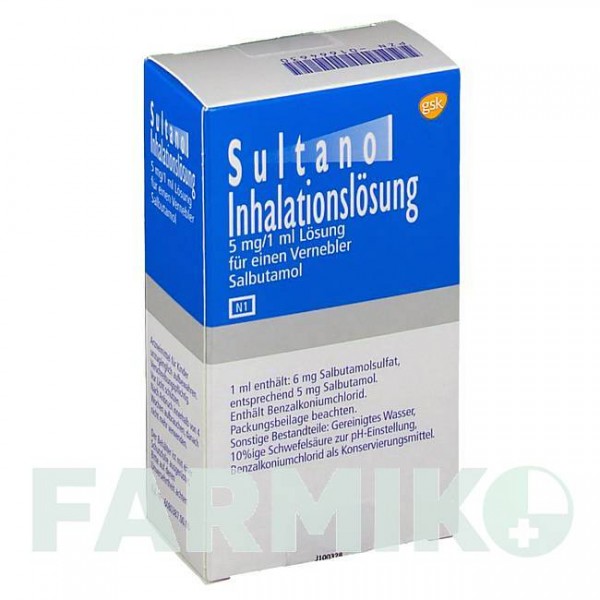 СУЛЬТАНОЛ (SULTANOL) раствор 10 мл - Сальбутамол GLAXOSMITHKLINE