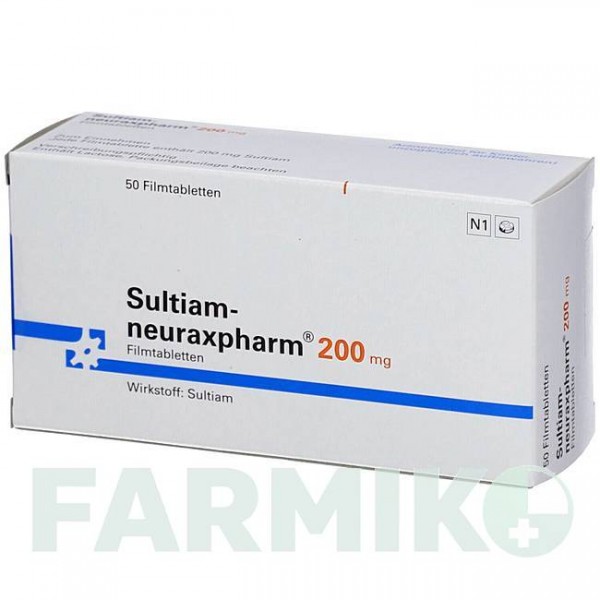 СУЛЬТИАМ (SULTIAM) 200 мг таблетки 50 шт - Сультиам NEURAXPHARM