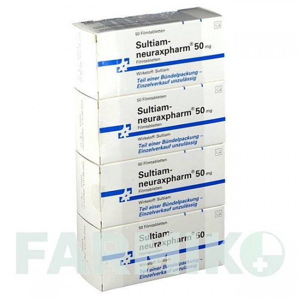 СУЛЬТИАМ (SULTIAM) 50 мг таблетки 200 шт - Сультиам NEURAXPHARM