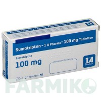 СУМАТРИПТАН (SUMATRIPTAN) 100 мг таблетки 2 шт - Суматриптан 1 A PHARMA