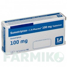 СУМАТРИПТАН (SUMATRIPTAN) 100 мг таблетки 2 шт - Суматриптан 1 A PHARMA