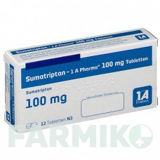 СУМАТРИПТАН (SUMATRIPTAN) 100 мг таблетки 12 шт - Суматриптан 1 A PHARMA