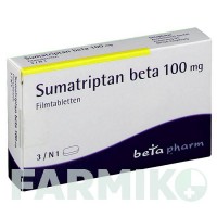 СУМАТРИПТАН (SUMATRIPTAN) 100 мг таблетки 3 шт - Суматриптан BETAPHARM
