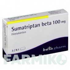 СУМАТРИПТАН (SUMATRIPTAN) 100 мг таблетки 3 шт - Суматриптан BETAPHARM
