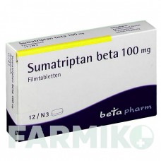 СУМАТРИПТАН (SUMATRIPTAN) 100 мг таблетки 12 шт - Суматриптан BETAPHARM