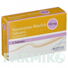 СУМАТРИПТАН (SUMATRIPTAN) 100 мг таблетки 6 шт - Суматриптан BLUEFISH