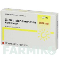 СУМАТРИПТАН (SUMATRIPTAN) 100 мг таблетки 3 шт - Суматриптан HORMOSAN PHARMA