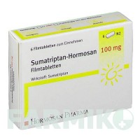 СУМАТРИПТАН (SUMATRIPTAN) 100 мг таблетки 6 шт - Суматриптан HORMOSAN PHARMA