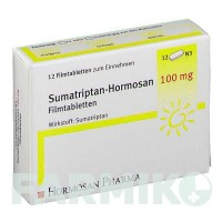 СУМАТРИПТАН (SUMATRIPTAN) 100 мг таблетки 12 шт - Суматриптан HORMOSAN PHARMA