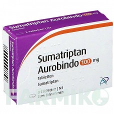 СУМАТРИПТАН (SUMATRIPTAN) 100 мг таблетки 3 шт - Суматриптан PUREN PHARMA