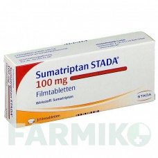 СУМАТРИПТАН (SUMATRIPTAN) 100 мг таблетки 3 шт - Суматриптан STADAPHARM