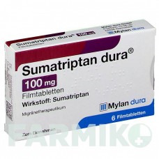 СУМАТРИПТАН (SUMATRIPTAN) 100 мг таблетки 6 шт - Суматриптан VIATRIS