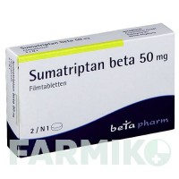 СУМАТРИПТАН (SUMATRIPTAN) 50 мг таблетки 2 шт - Суматриптан BETAPHARM